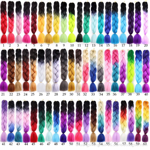Jumbo Hair Braid Crochet Pre Stretched Heat Resistant hair supplier ombre extensions synthetic box for braids braid hair jumbo